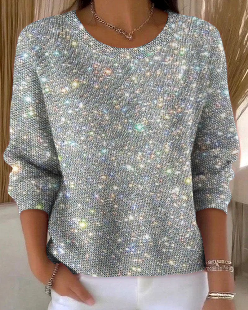 Relaxed Fit Crew Neck Pullover