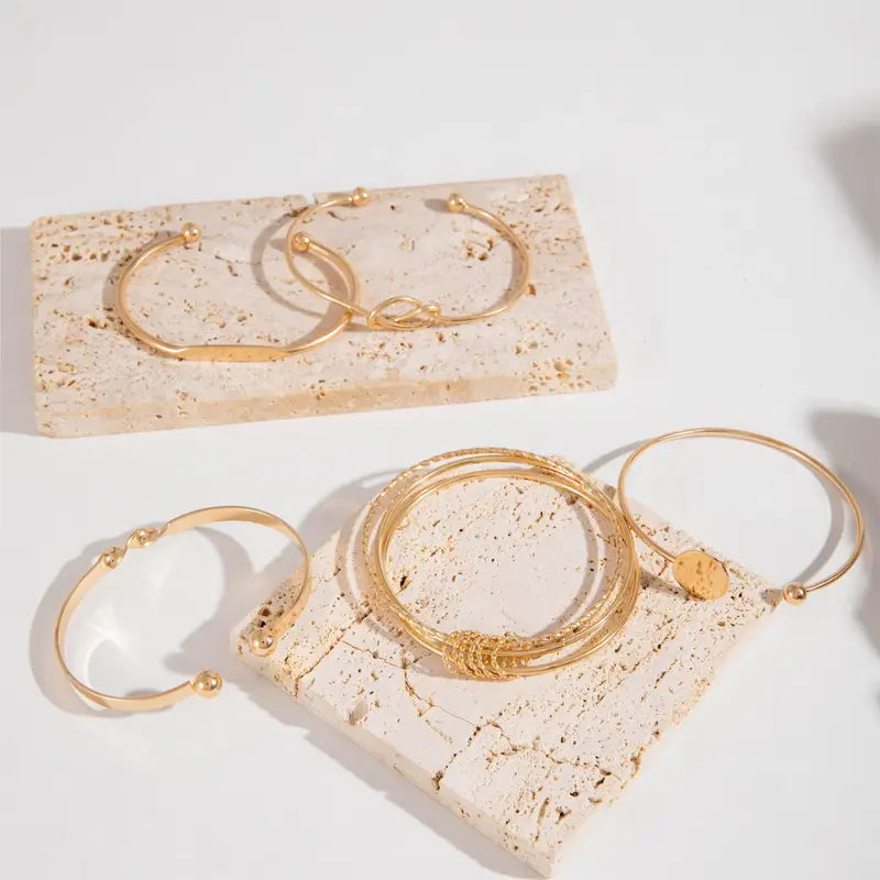 Twisted Charm Bracelet Collection | Rose Gold