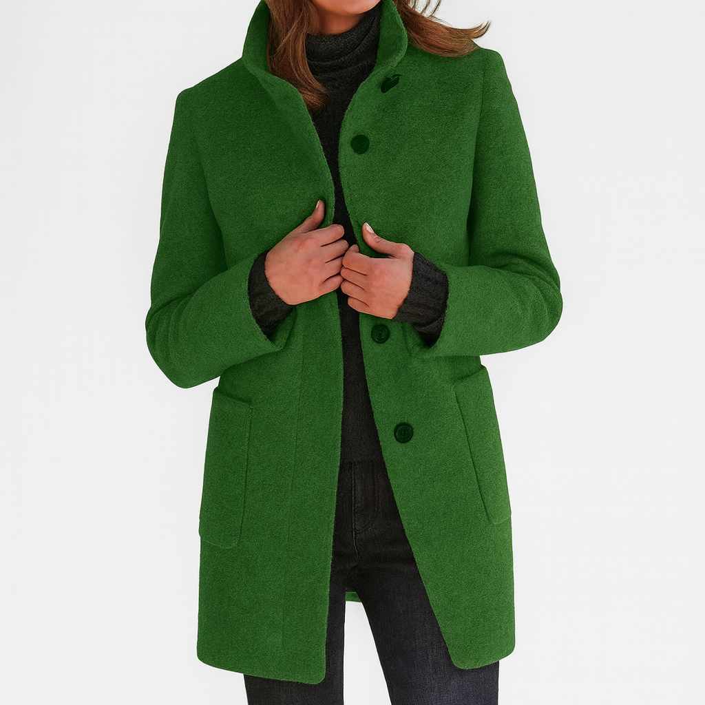 Arielle Ladies Coat with High Collar