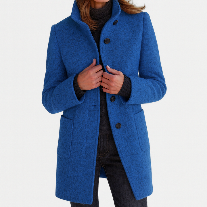 Arielle Ladies Coat with High Collar