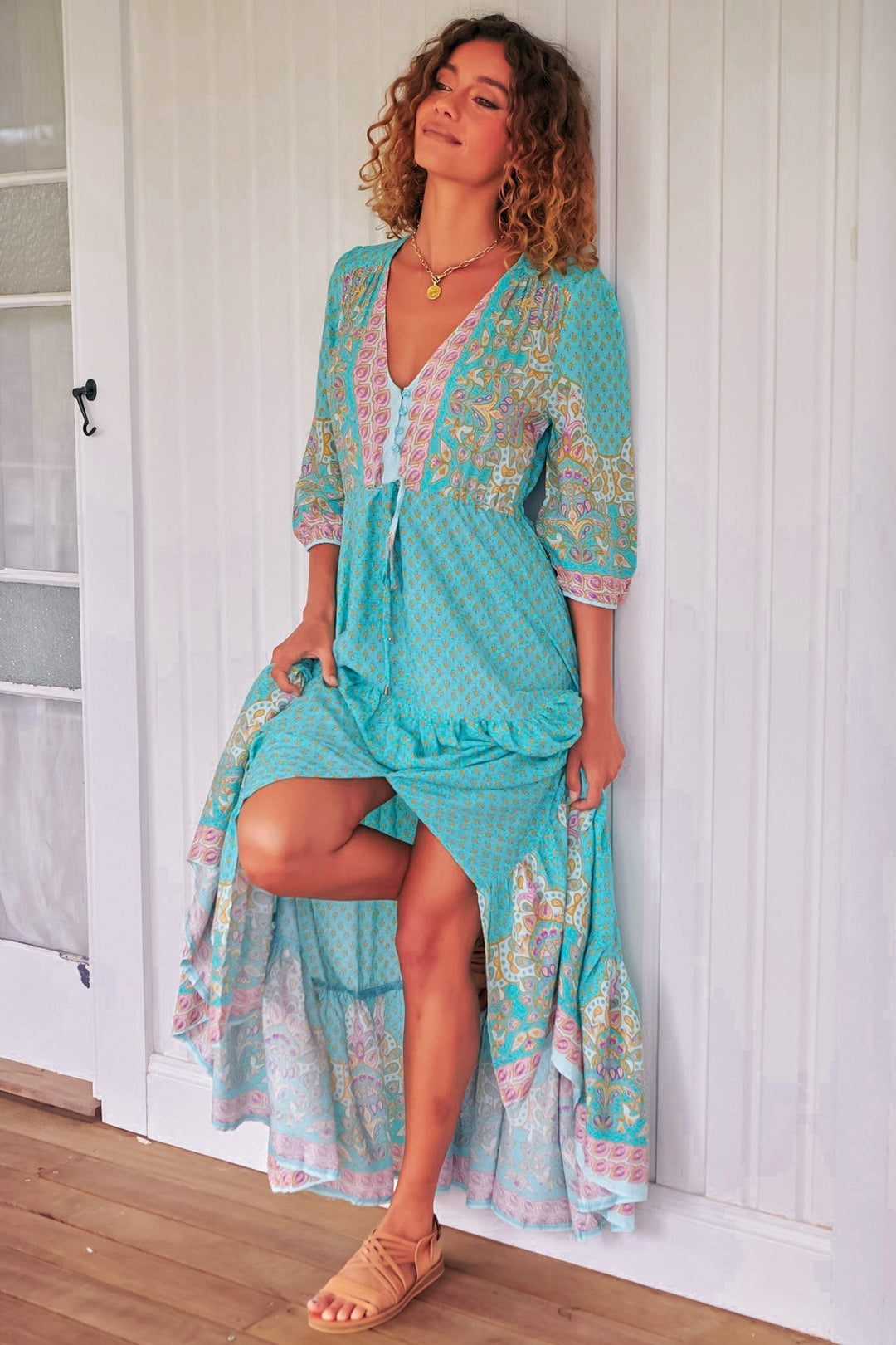 JAASE Tessa Maxi Dress — Atlantis Print