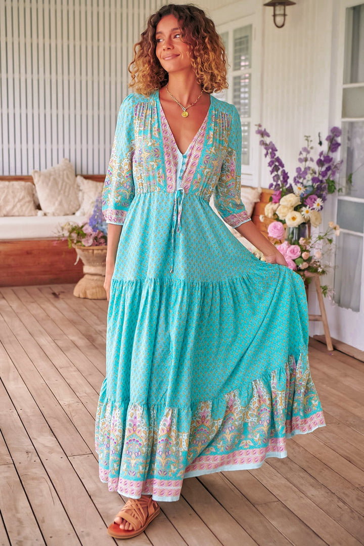 JAASE Tessa Maxi Dress — Atlantis Print