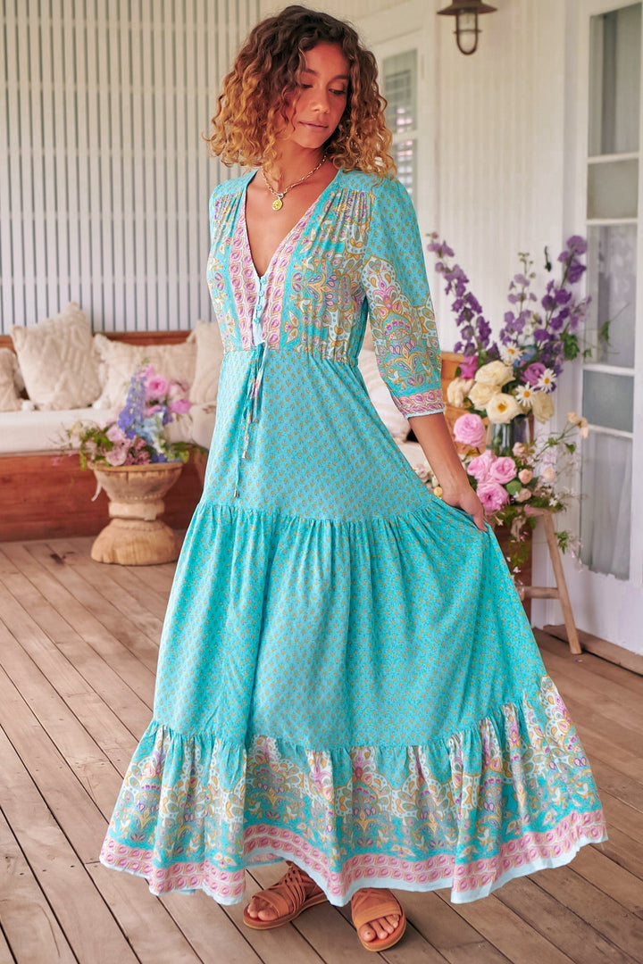 JAASE Tessa Maxi Dress — Atlantis Print