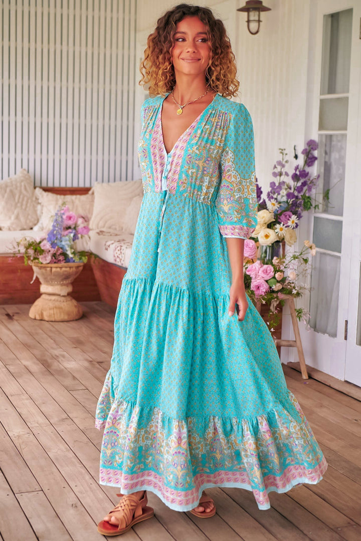 JAASE Tessa Maxi Dress — Atlantis Print