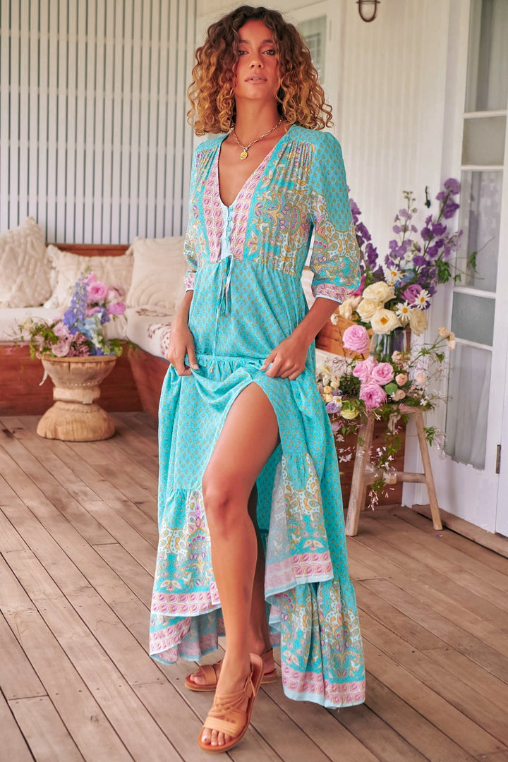 JAASE Tessa Maxi Dress — Atlantis Print